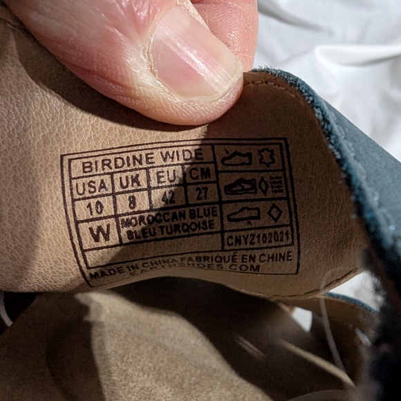 Earth Origins Sandals Womens Size 10 W Teal Suede Birdine Comfort Slingback - Picture 9 of 9